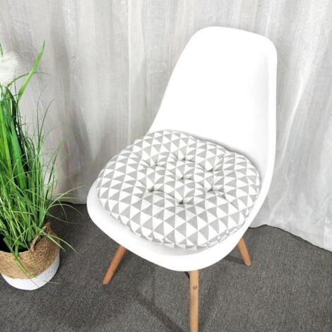 Coussin rond de style coton et lin Coussin rond de chaise de méditation 40  40cm y368