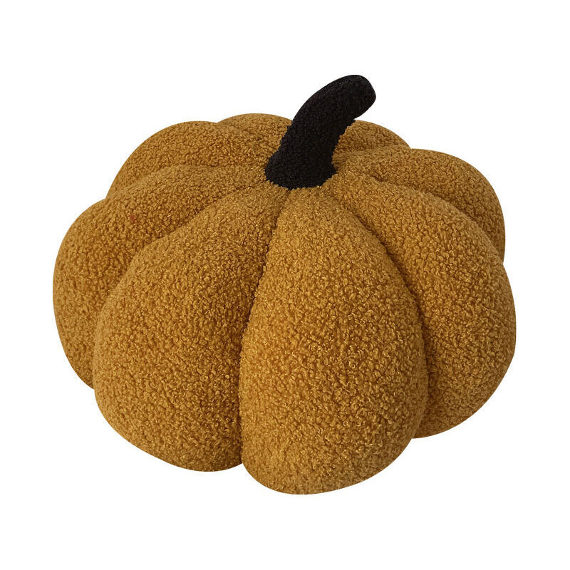 Fei Yu - Coussin rond en forme de citrouille, doux et mignon