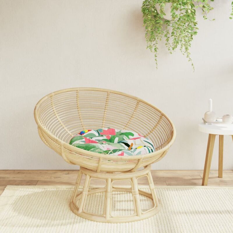 Coussin rond multicolore Ø 60 x11 cm tissu oxford