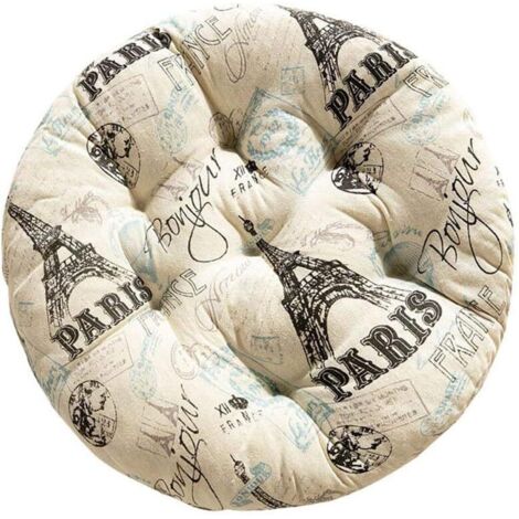 Coussin rond Tatami pour fauteuil, canapé, lit, maison G