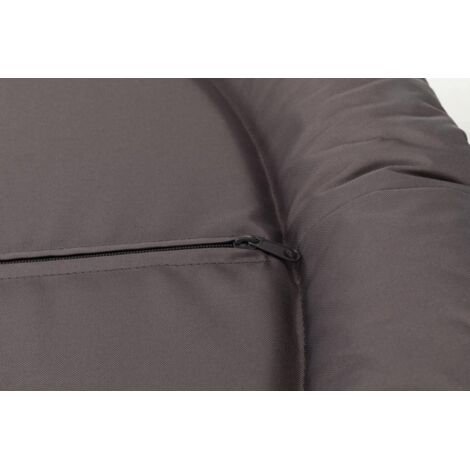 Coussin samoa classic, ovale 100 × 75 cm, gris