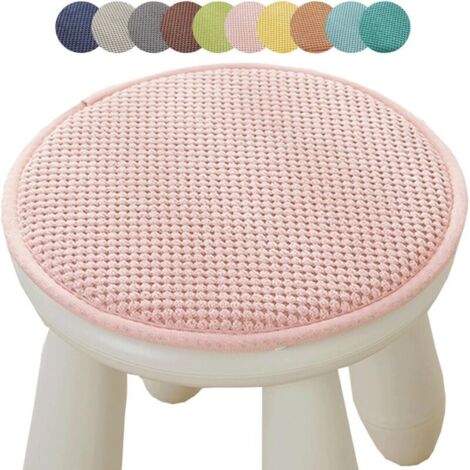Coussin tabouret bar rond antidérapant D1, 25 cm, usage int/ext