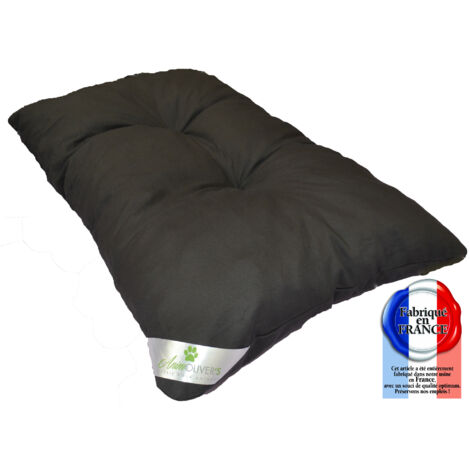 Coussin tapis matelas panier pour chien anthracite lavable grand Modèle 110x60