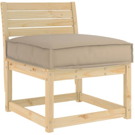Coussin Taupe 60 x 60 x 12 cm Tissu Oxford