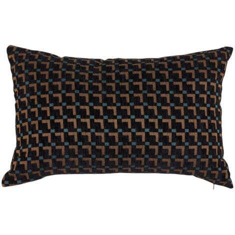 Coussin The palm resort 58x38cm noir - Atmosphera créateur d'intérieur