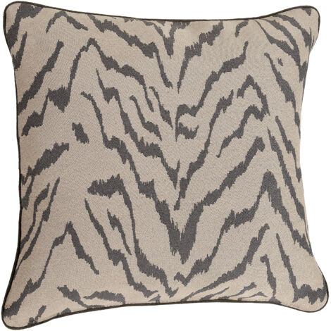 Coussin Tigre Beige 45x45 cm
