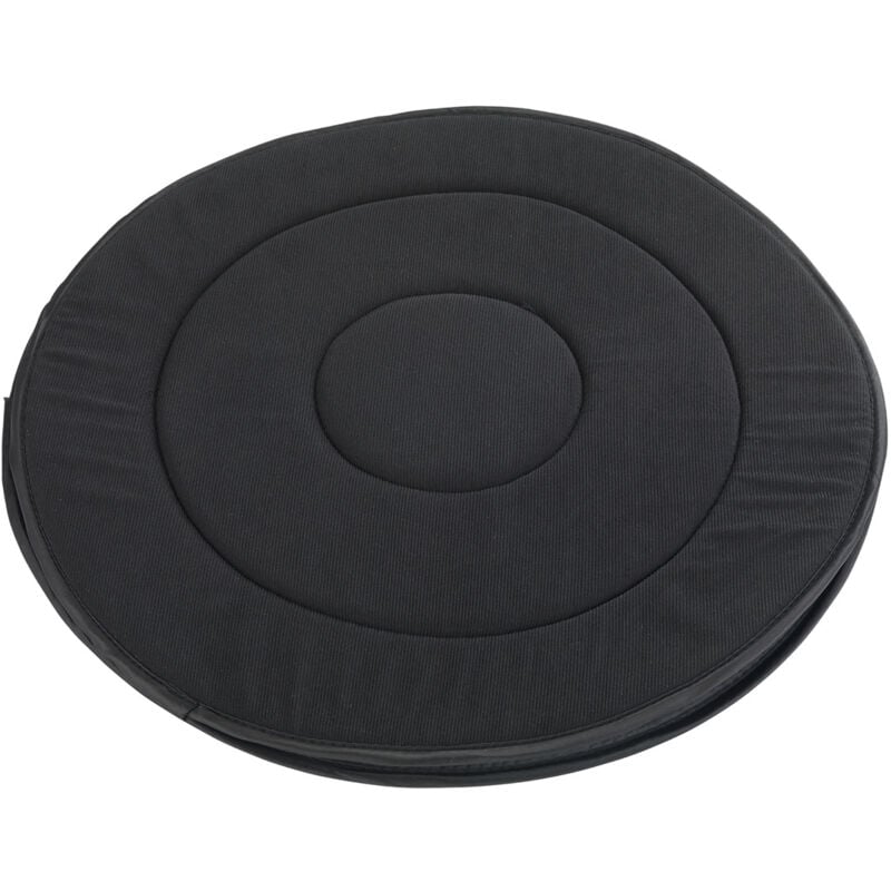 Wenko - Coussin rotatif voiture, 360 degrés, noir, Ø39 cm