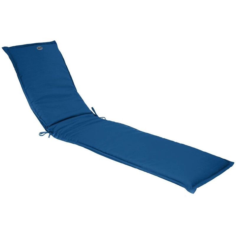 Coussin de transat Korai bleu indigo 190x60cm en polyester - Hespéride