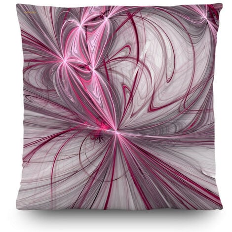 Coussin violet créatif - 45 cm x 45 cm
