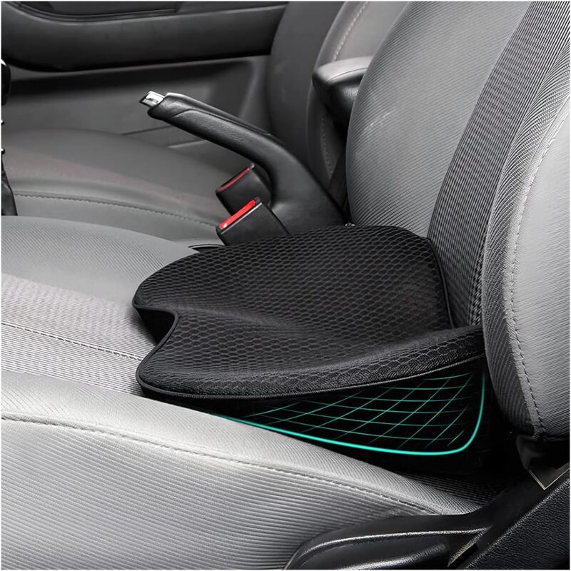 Coussin Voiture Siege, Coussin de Siège de Voiture Housse de Siège, Mousse Mémoire Protection Chaise Antidérapant Pad Couverture Siège Auto, pour