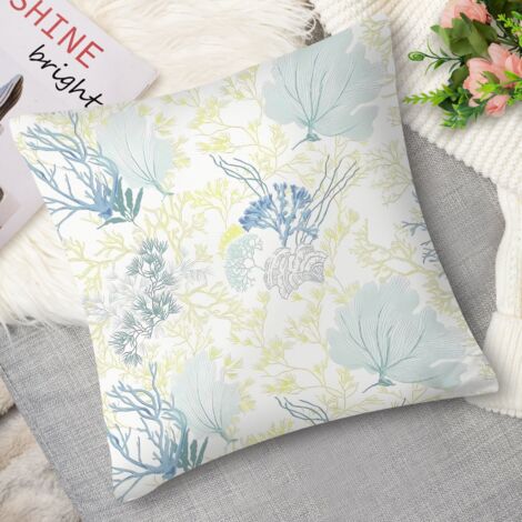 Coussin with béluga rétro, blanc élégant