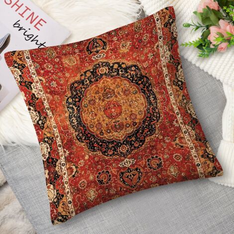 Coussin with bohème, tons terreux