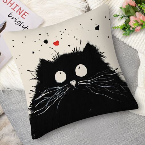 Coussin with chien abstrait