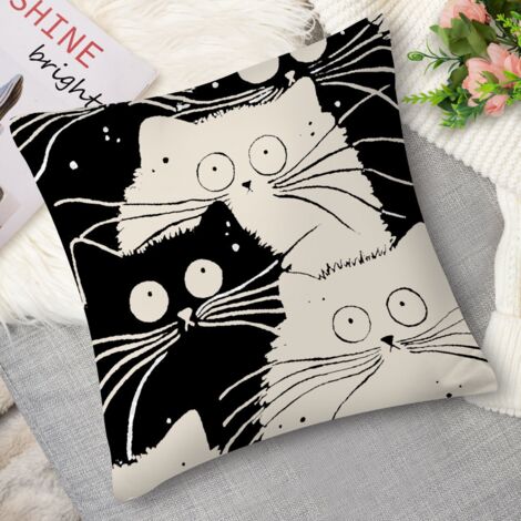 Coussin with chien dessin main