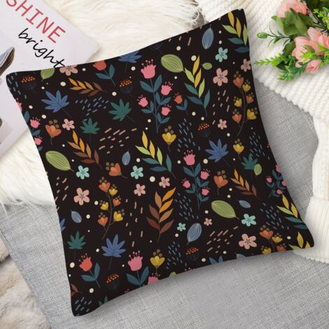 Coussin with couronne de fleurs, bohème