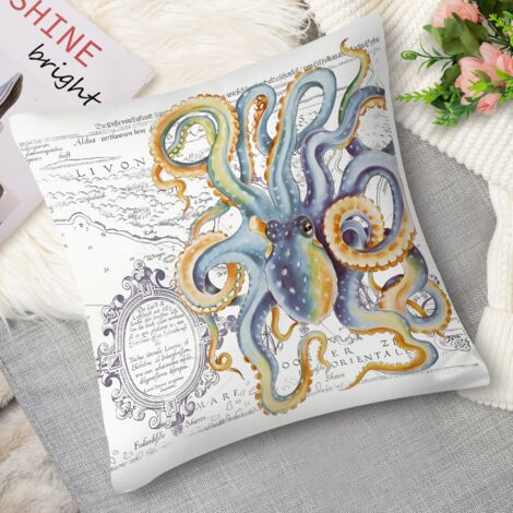 Coussin with crustacé rétro, style ancien