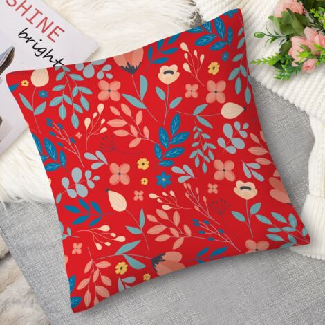 Coussin with fleurs méditerranéennes