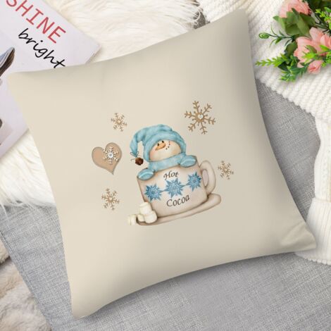 Coussin with gnome sous la neige, doux