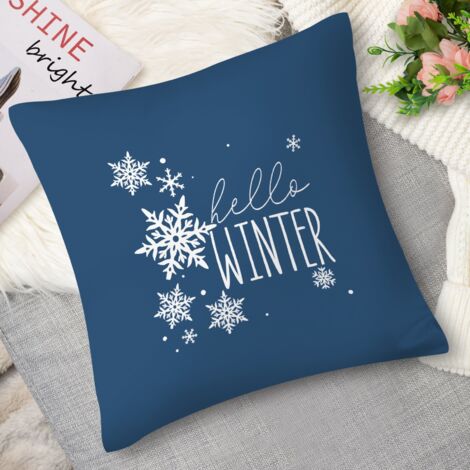 Coussin with trio de gnomes, hiver