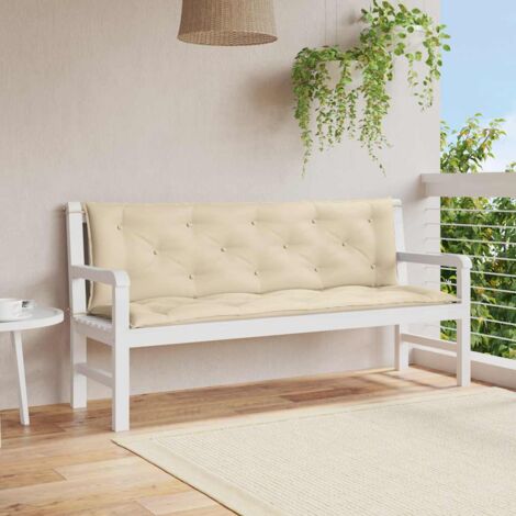 Coussin,Coussin de siège confortable de banc de jardin beige 150 cm tissu oxford -FV17403