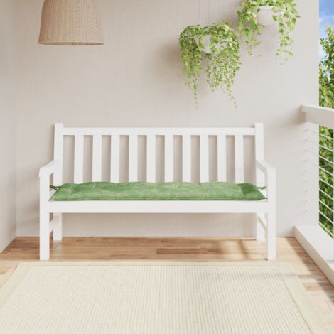 Coussin,Coussin de siège confortable de banc de jardin motif de feuilles 150x50x7 cm -FV46787