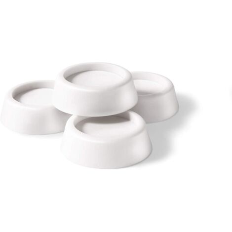 Coussinet antichoc pour machine à laver, 1 paquet, blanc, 8 pièces.