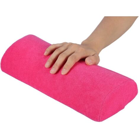 Coussinet de manucure lavable (rose rouge)