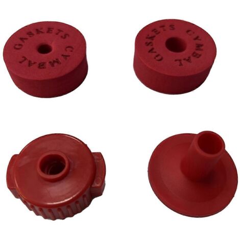 Coussinet de protection en feutre de coton rouge pour cymbale--