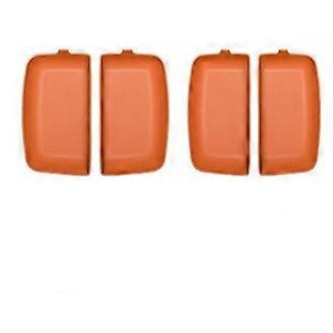 Coussinet de protection en silicone orange pour poignée de porte de voiture Lixiang 2022-2023 L7, L8 et L9.