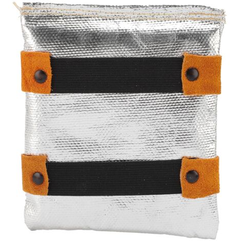 Coussinet de soudage pour main de soudage, protection isolante thermique pour chaudière industrielle, coupe de métal, fusion, cuir PU épais, support en feuille d'aluminium