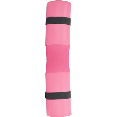 Coussinet de squat pour épaules - Protection confortable barre d'entraînement, exercices fessiers et fitness rose