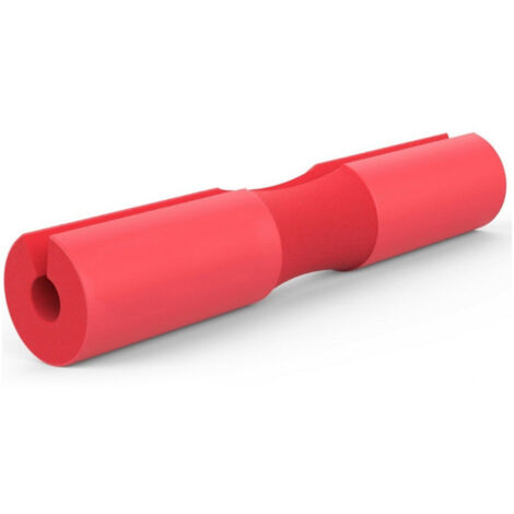 Coussinet d'épaule en mousse épaisse pour barre, confortable et antidouleur, idéal pour squats à la maison ou en salle de sport rouge