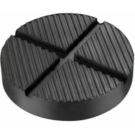 Coussinet en Caoutchouc Coussinet en Caoutchouc Coussinet de Cric de Voiture Plate-Forme de Levage Bloc de Voiture Rond Trolley Jack Tampon Changement de Pneu (1 Pcs, Noir),de