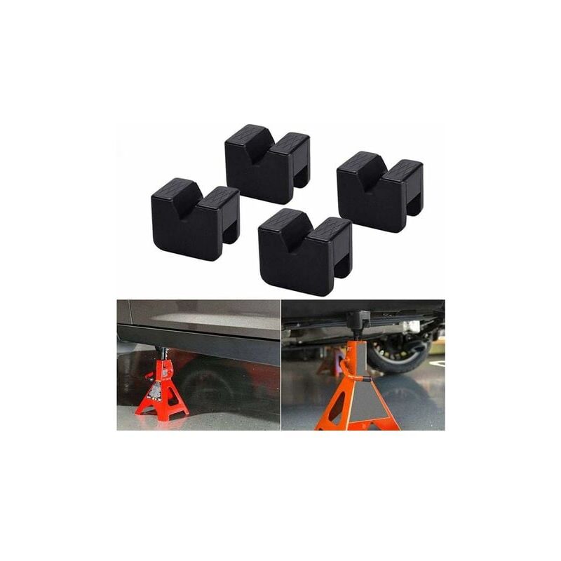 Coussinet en caoutchouc pour cric 4 pièces 63×50×44mm pour cric Coussinet en caoutchouc universel pour voitures/SUV ​​​​​​Robuste et pratique