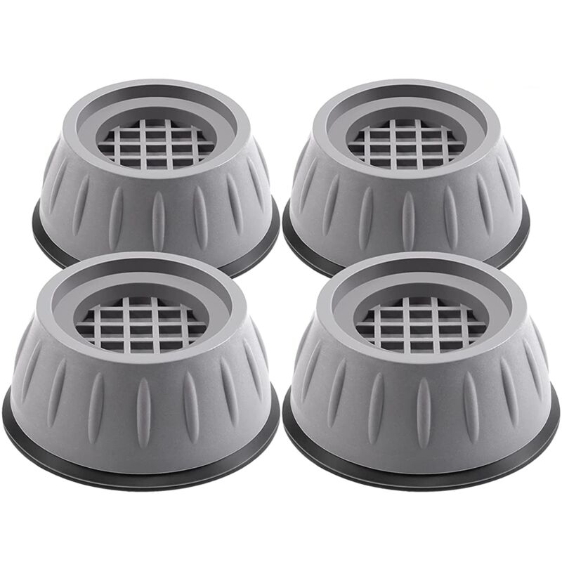 Mowze - Coussinets anti-vibrations pour machine à laver 4 pièces anti-chocs et anti-bruit Support pour lave-linge séchant Coussinets anti-marche