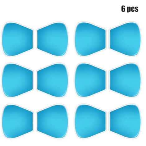 Coussinets de gel de rechange pour appareil de massage EMS (stimulateur musculaire) pour la nuque et les hanches - électrodes et autocollants en gel 05352-AquaForge