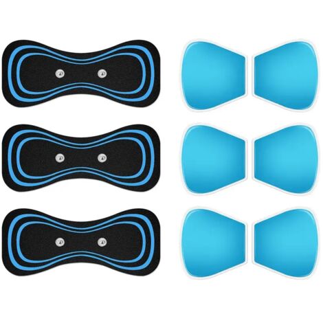 Coussinets de gel pour électrostimulation cervicale, appareil en silicone, gel musculaire réutilisable pour abdominaux, appareil d'électrostimulation cervicale00792-AquaForge