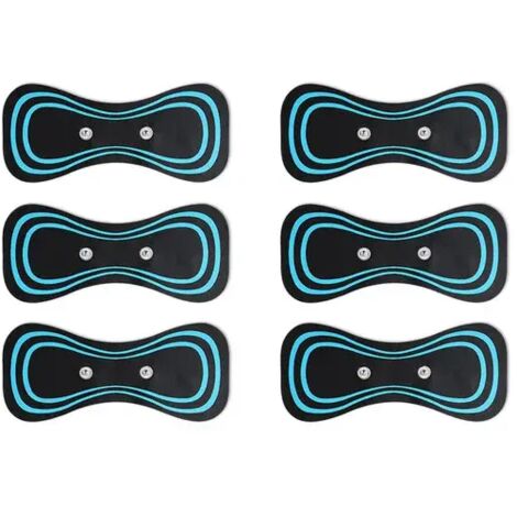 Coussinets de gel pour électrostimulation cervicale, appareil en silicone pour la nuque, gel musculaire réutilisable pour les abdominaux, appareil d'électrostimulation cervicale00797-AquaForge