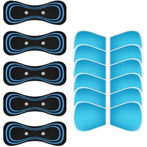 Coussinets de gel pour électrostimulation cervicale, en silicone, réutilisables, pour les muscles abdominaux, EMS Neck Trainer00689-AquaForge