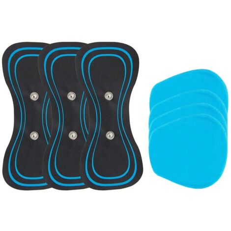 Coussinets de massage EMS pour la nuque, les hanches et le corps, avec autocollants pour soulager les douleurs musculaires (réf. 04167)-AquaForge