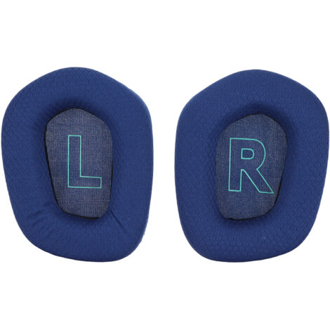 Coussinets de remplacement pour casque G733, en tissu respirant et confortable, isolation acoustique professionnelle, couleur bleu.