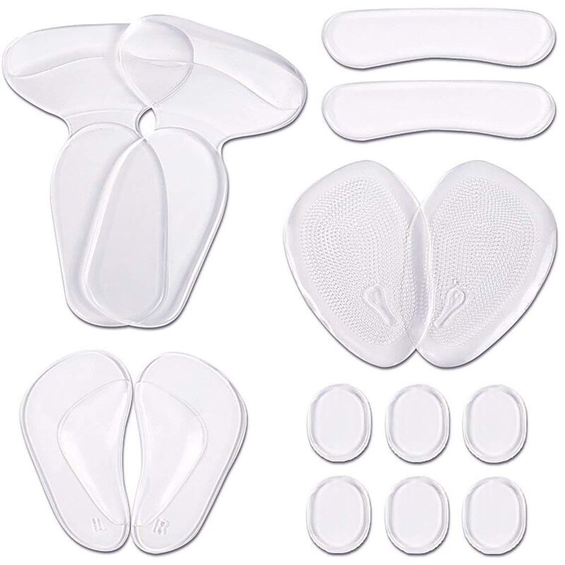 Coussinets de Talon Haut, Empiècements de Doublure de Talon, Coussins de Talon Antidérapants, Talonnettes pour Femmes, Semelles de Chaussure de Pied,