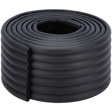 Coussinets D'Échelle Noirs Lits Superposés 2 m Bande Collision 80mm Large Rembourrage Auto Adhésif Bandes Traction Protections d'angle avec Adhésif Marches D'Escalier et Meubles