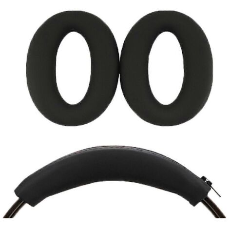 Coussinets d'oreille en silicone noir protecteurs pour casque WH-H910N