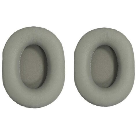 Coussinets d'oreille pour casque de jeu sans fil Barracuda X : mousse souple, similicuir gris.