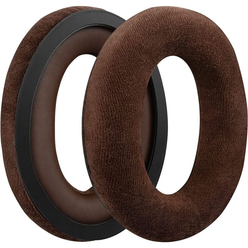 Coussinets d'oreille pour Sennheiser HD598 HD599 569 559 Velour 1 paire Marron