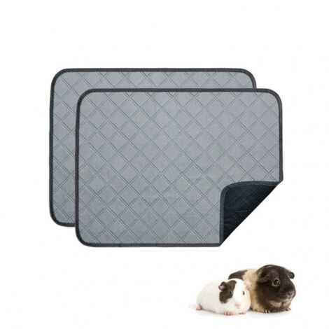 Coussinets d'urine lavables pour chien - Lot de 4, réutilisables, imperméables, pour chiots, tapis de dressage pour animaux, super absorbants (gris clair, 45,7 x 61 cm - Lot de 4)