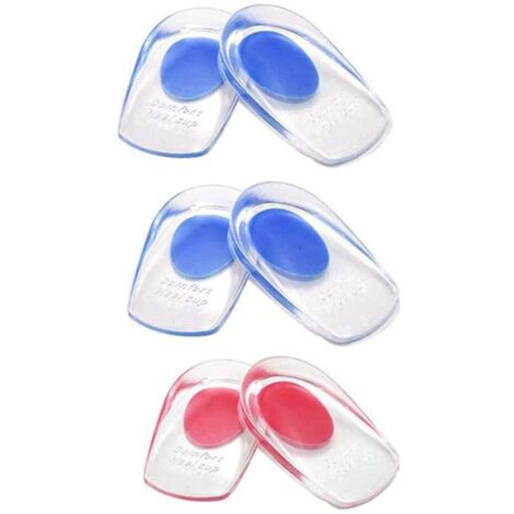 Coussinets pour Talon Gel, Protège Talon Silicone Sport, Semelle Talonnette Gel Coupelles pour la Fasciite Plantaire 3 Paires -Pointure 35-40
