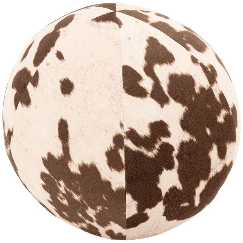 Aubry Gaspard - Coussin/pouf boule effet peau de vache Grand