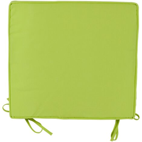 Coussins Boite pour chaises et fauteuils 6 pcs vert pomme 38x41x5 cm pour jardin exte'rieur